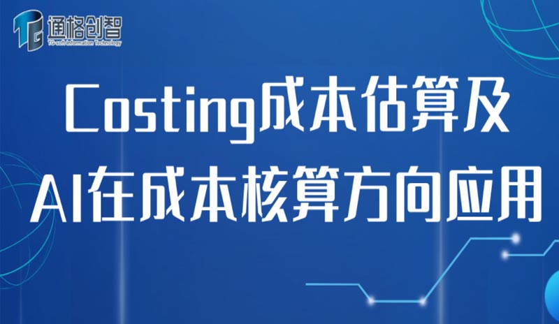 Costing成本估算及 AI在成本核算方向應用